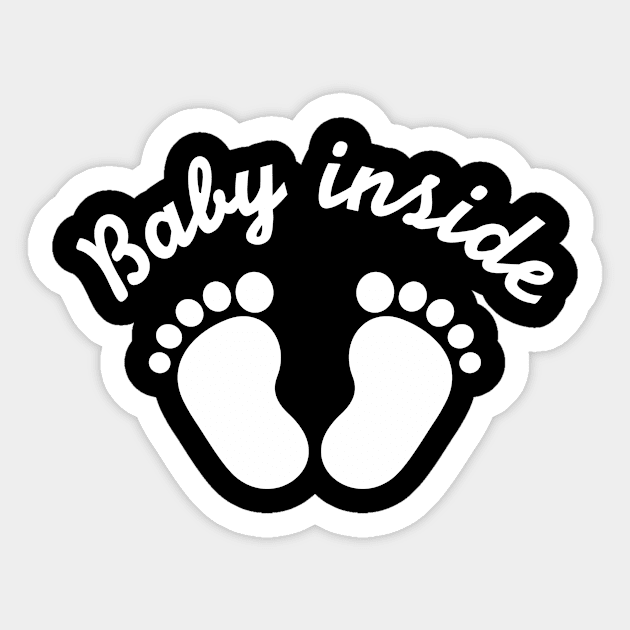 Baby inside Sticker by Designzz